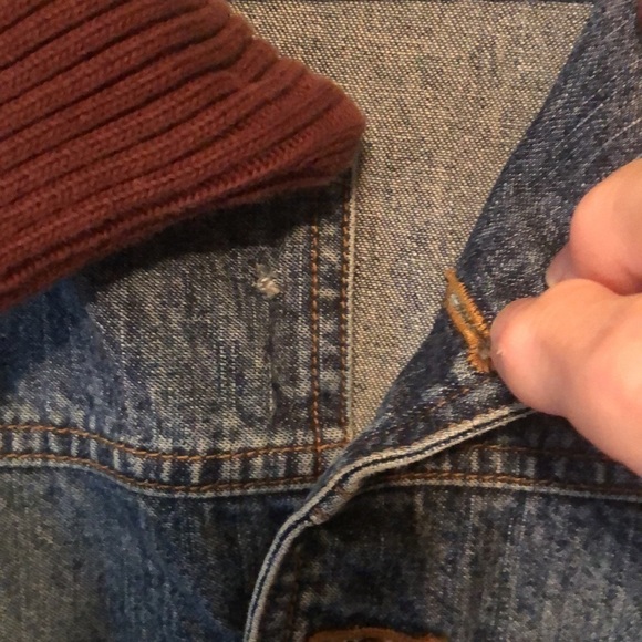 OTB, one tough babe denim jacket, lg - Picture 5 of 8